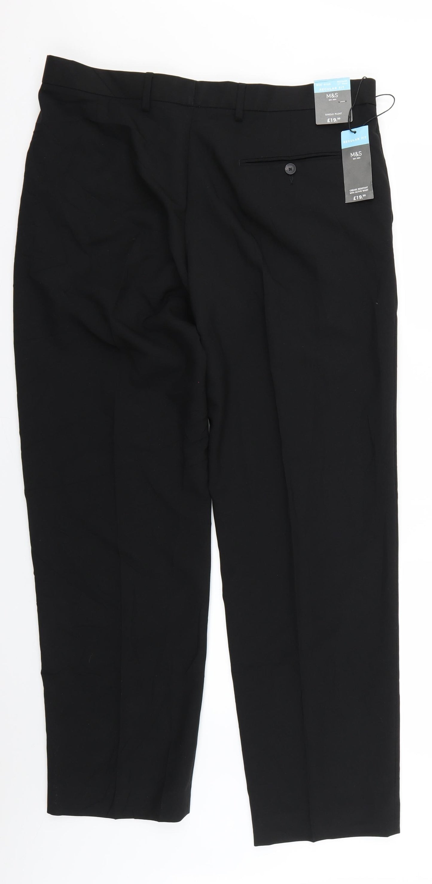 Marks and Spencer Mens Black   Trousers  Size 36 L28 in