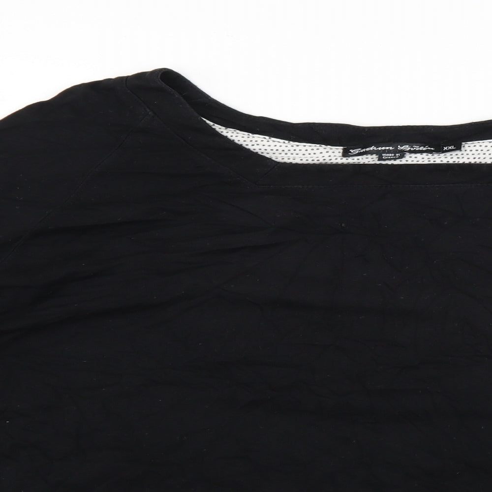 Preworn Mens Black    T-Shirt Size 2XL