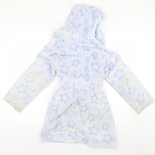 Nutmeg Girls Blue Geometric  Top Robe Size 9-10 Years