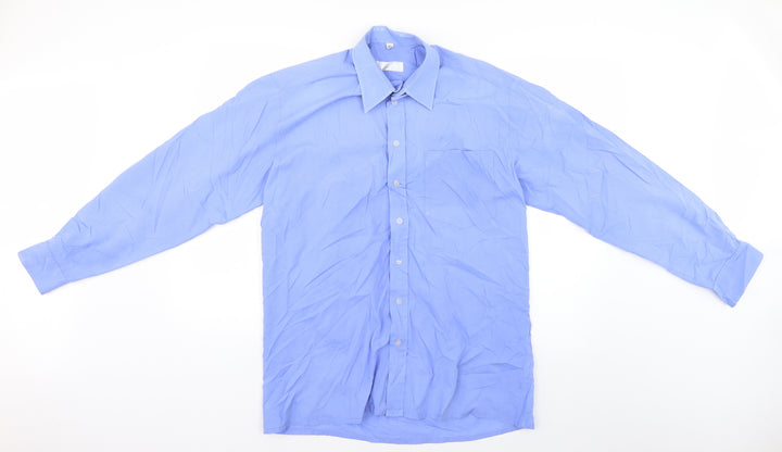 Preworn Mens Blue Dress Shirt Size M