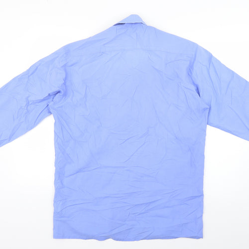 Preworn Mens Blue    Dress Shirt Size M