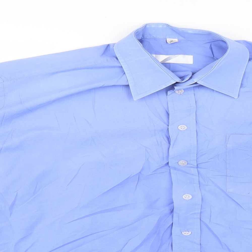 Preworn Mens Blue    Dress Shirt Size M