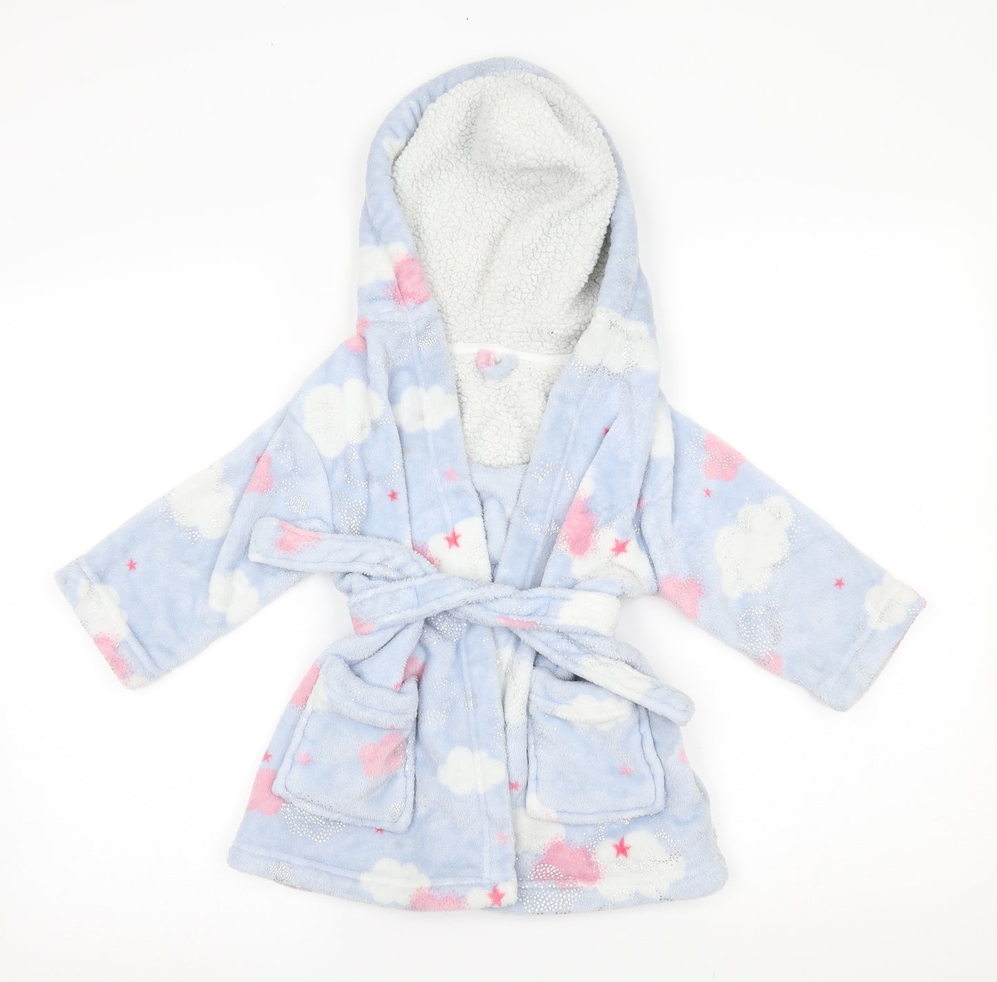 Nutmeg Girls Blue    Robe Size 18-24 Months