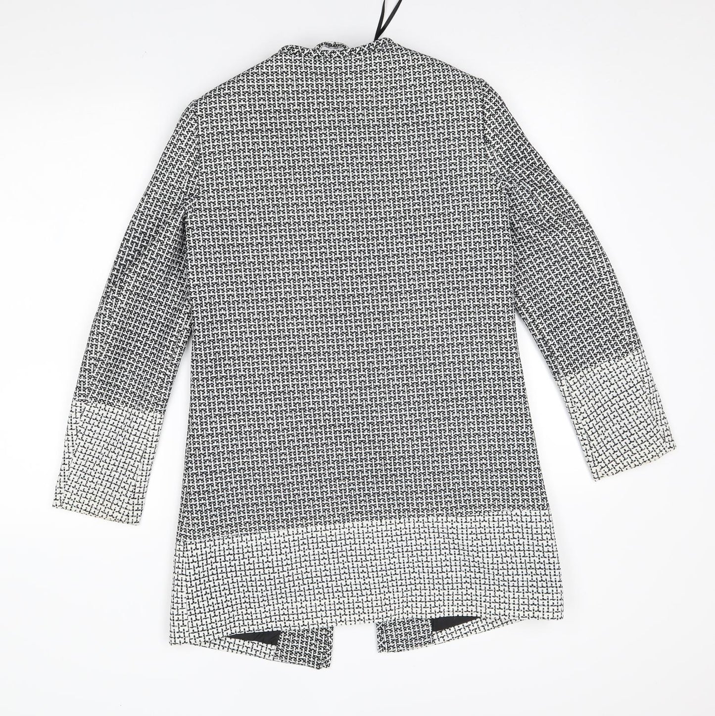 H&M Womens Grey Geometric  Jacket Blazer Size 8