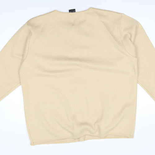 Avant Garde Womens Beige   Cardigan Jumper Size XL