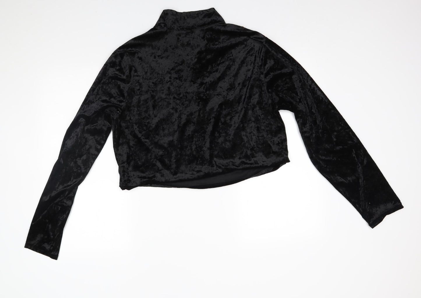 SheIn Womens Black   Pullover Sweatshirt Size XL  - cropped