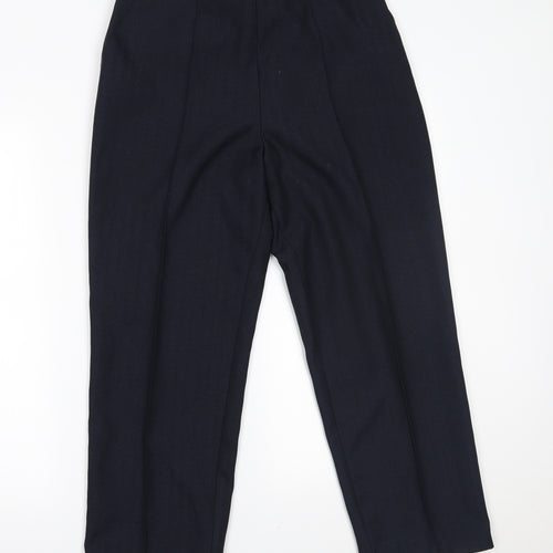 M&S Womens Blue    Suit Trousers Size 12 L24 in