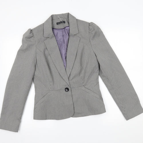 Atmosphere Womens Grey Check  Jacket Blazer Size 12