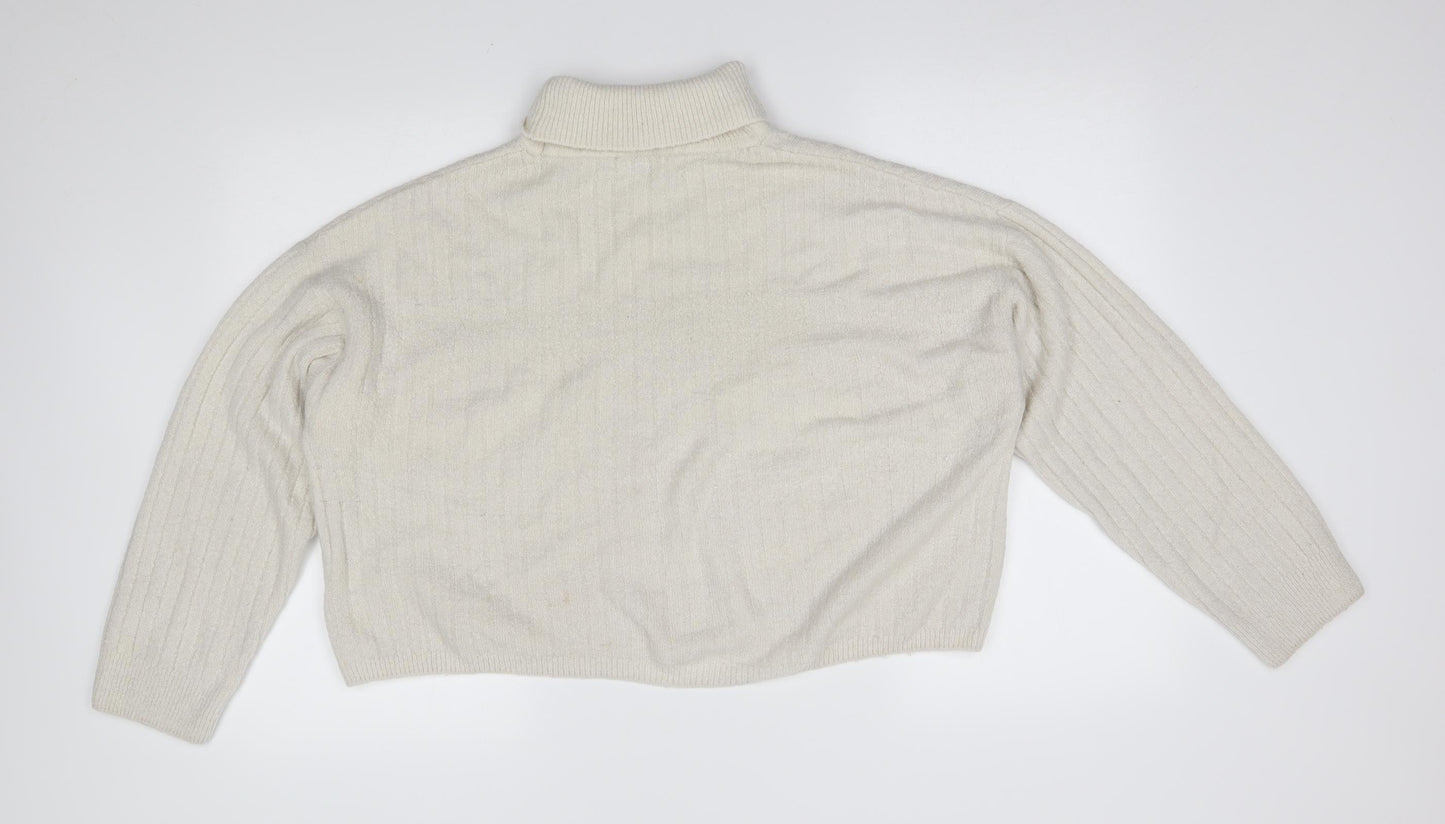 ASOS Womens White   Pullover Jumper Size 16  - cropped