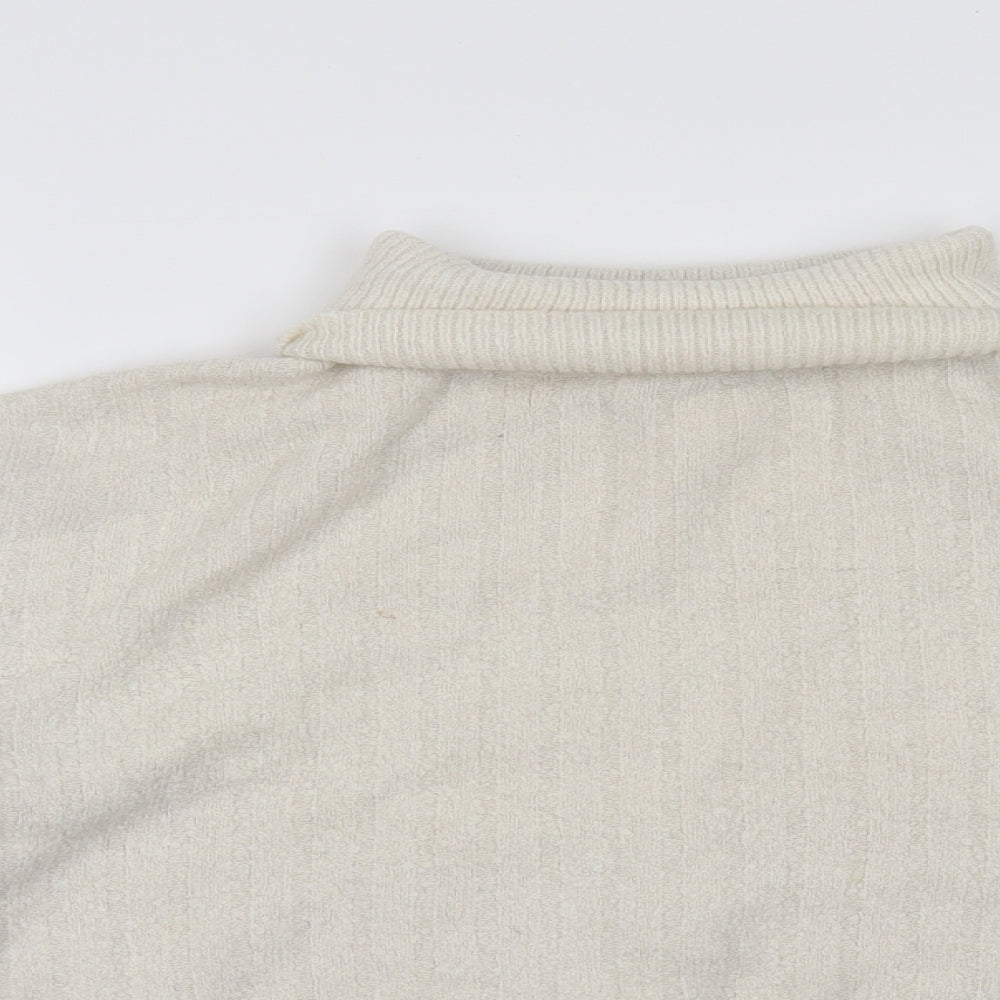 ASOS Womens White   Pullover Jumper Size 16  - cropped