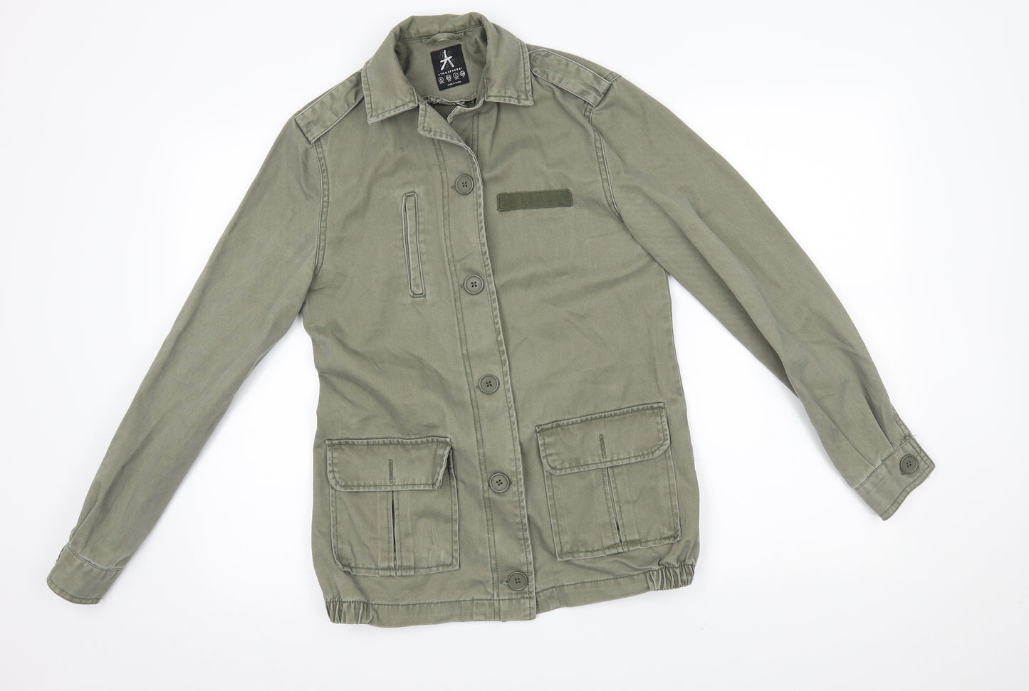 atmospjhere Womens Green  Denim Jacket