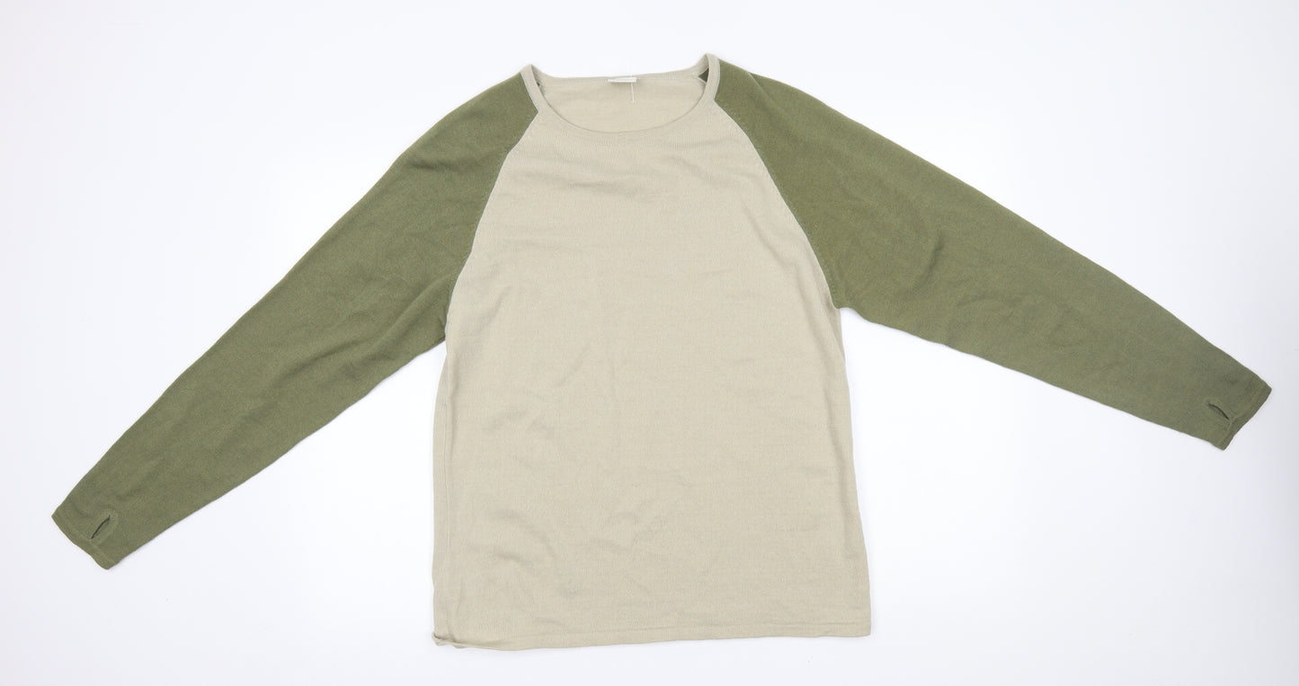 Crane Sports Mens Green   Pullover Jumper Size M