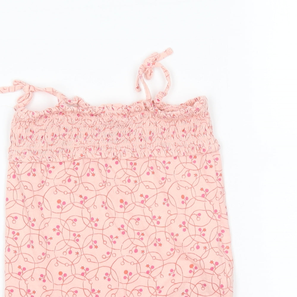 Gap Girls Orange Floral  Romper One-Piece Size 18-24 Months