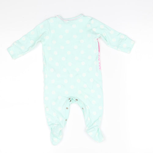 NEXT Girls Blue Polka Dot  Babygrow One-Piece Size 3-6 Months  - I love my mummy