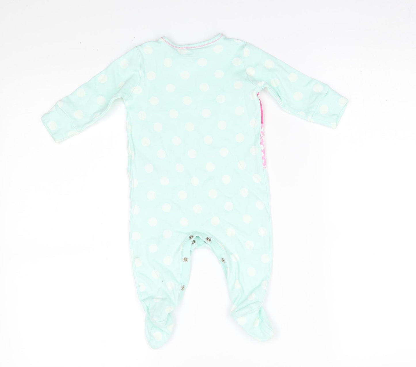 NEXT Girls Blue Polka Dot  Babygrow One-Piece Size 3-6 Months  - I love my mummy