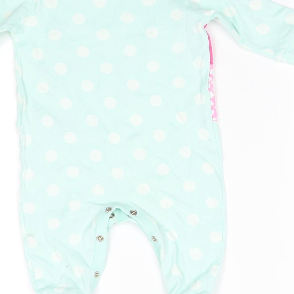 NEXT Girls Blue Polka Dot  Babygrow One-Piece Size 3-6 Months  - I love my mummy