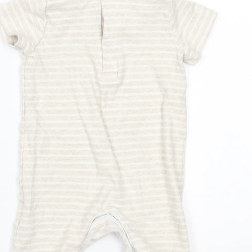 Peter Rabbit Baby Beige Striped  Babygrow One-Piece Size 9-12 Months