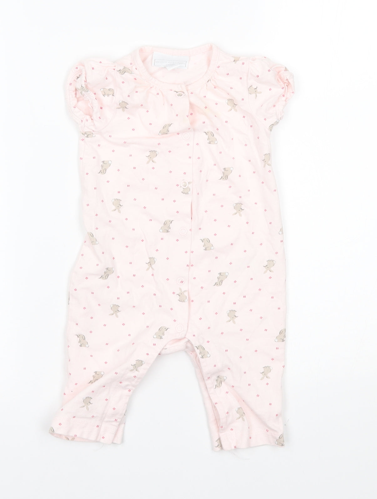 the little white company Girls Pink   Babygrow One-Piece Size 3-6 Months
