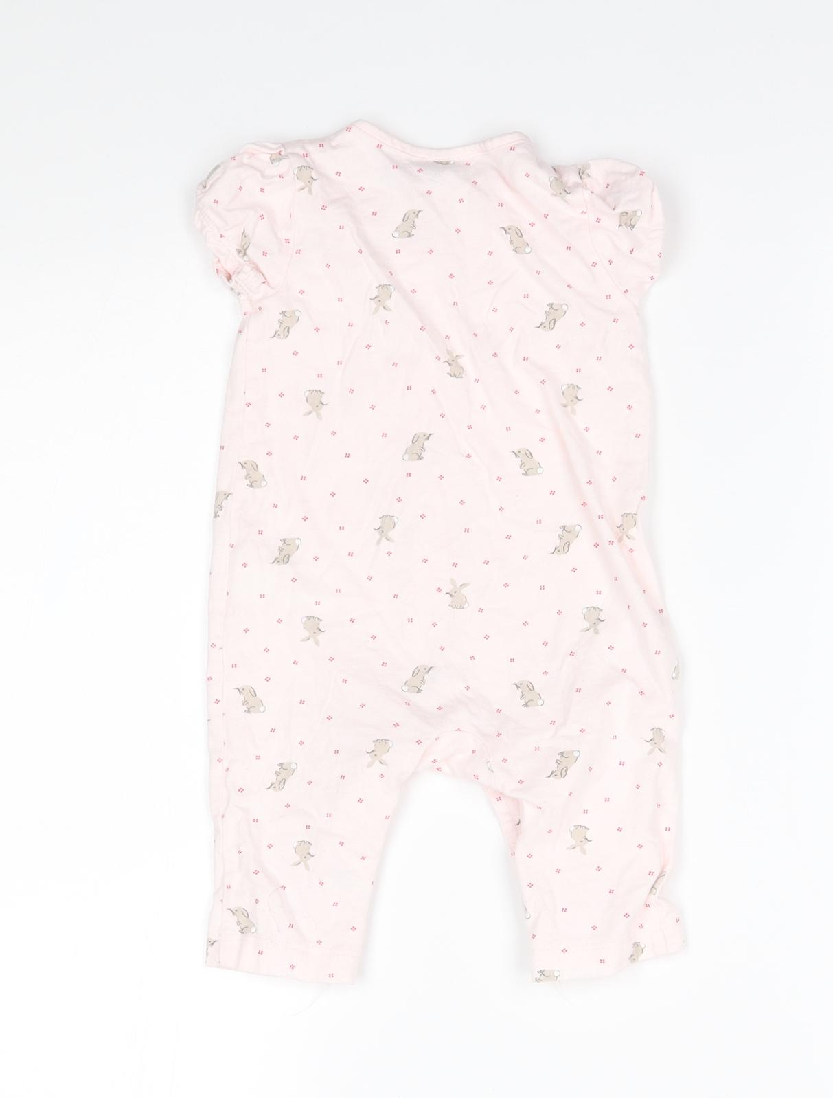 the little white company Girls Pink   Babygrow One-Piece Size 3-6 Months