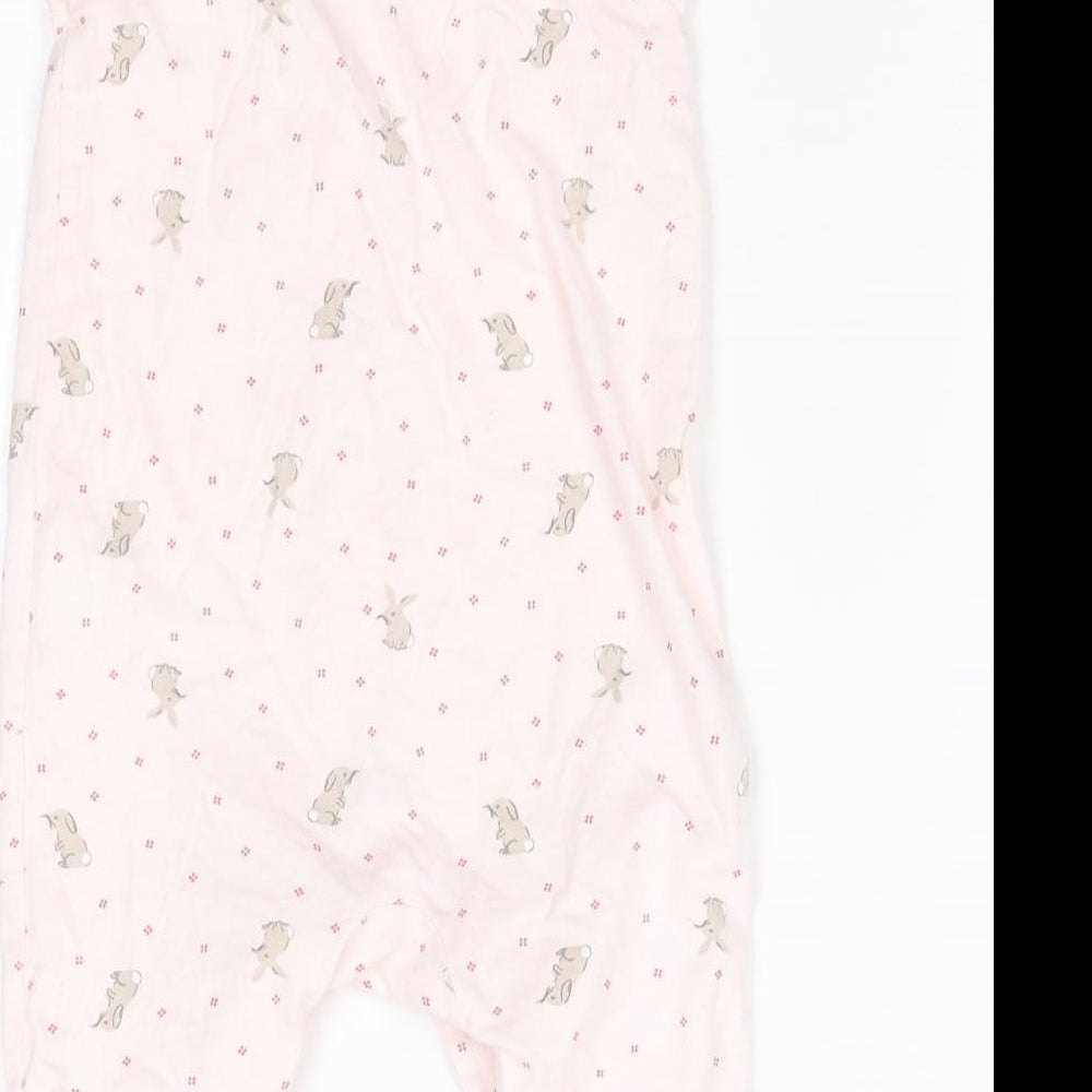 the little white company Girls Pink   Babygrow One-Piece Size 3-6 Months