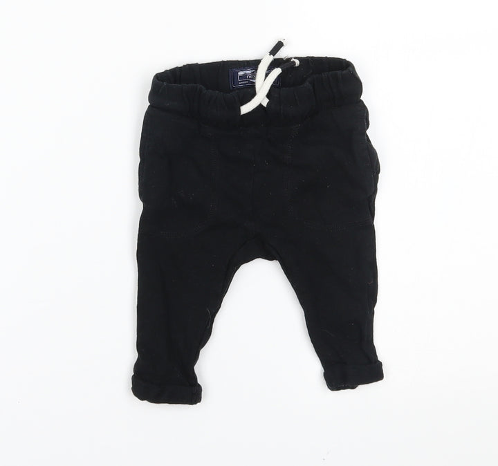 NEXT Baby Black   Jogger Trousers Size 3-6 Months
