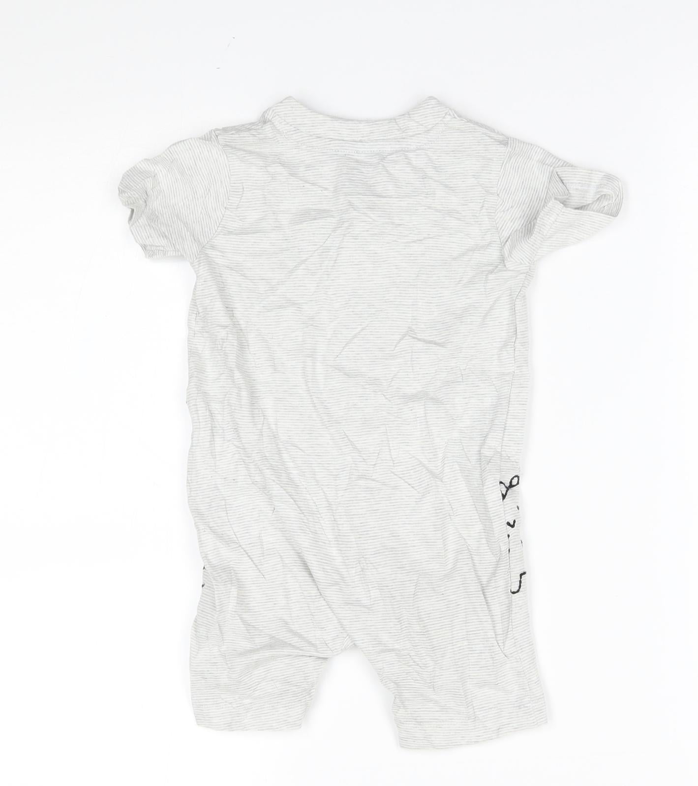 George Baby Grey   Babygrow One-Piece Size 12-18 Months