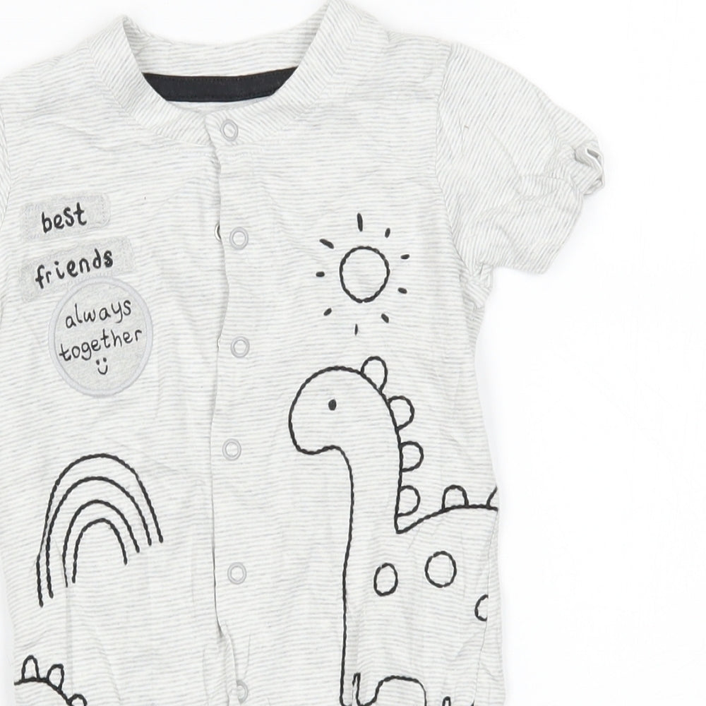 George Baby Grey   Babygrow One-Piece Size 12-18 Months