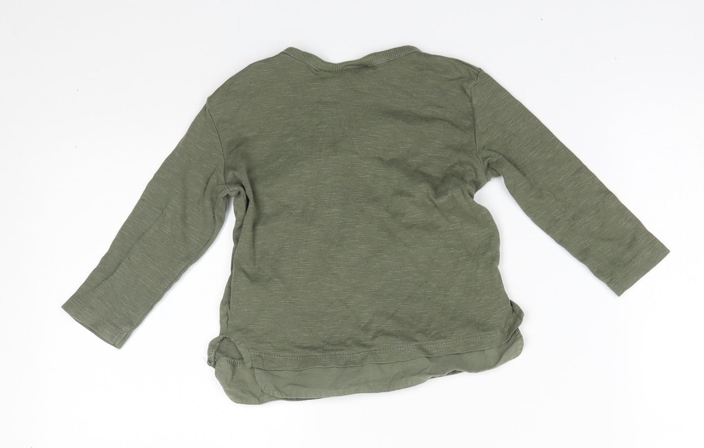 Zara Baby Green   Basic T-Shirt Size 9-12 Months