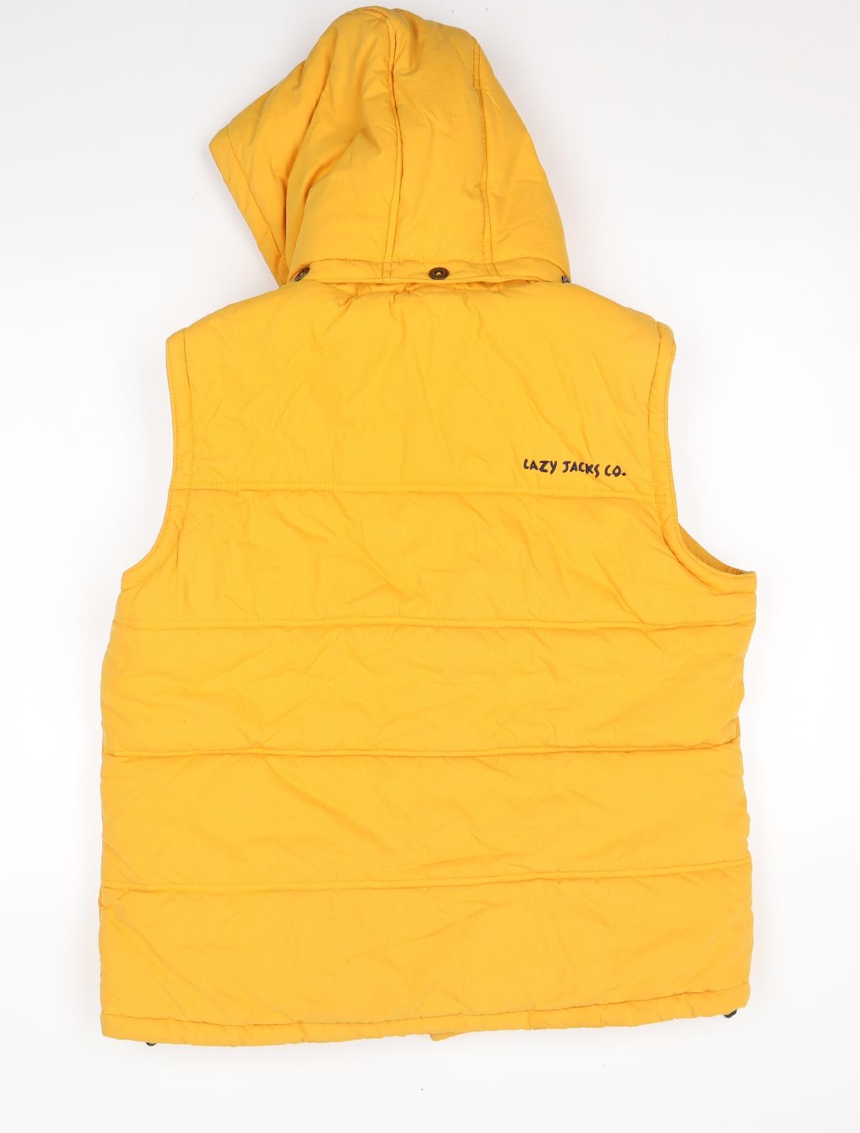 Lazy Jacks Mens Yellow   Gilet Coat Size 2XL