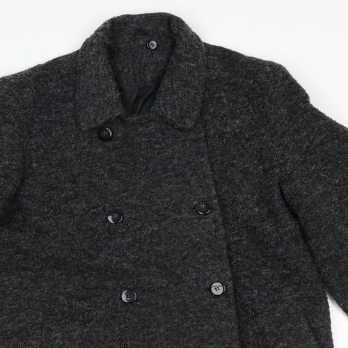 Berkertex Womens Grey   Pea Coat Coat Size 12