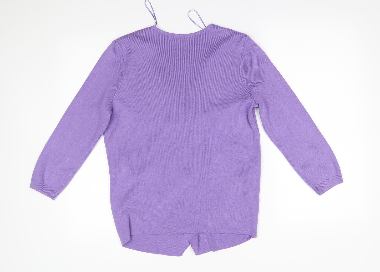 TU Womens Purple   Wrap Jumper Size 14