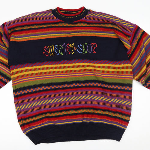 sweater shop Womens Multicoloured Striped   Sweatshirt Size 20