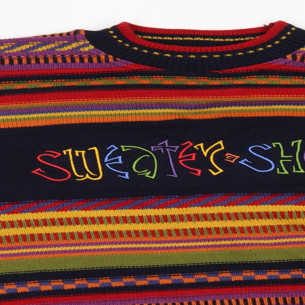 sweater shop Womens Multicoloured Striped   Sweatshirt Size 20