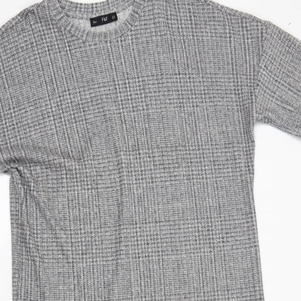 F&F Womens Grey   Jumper Dress  Size 18