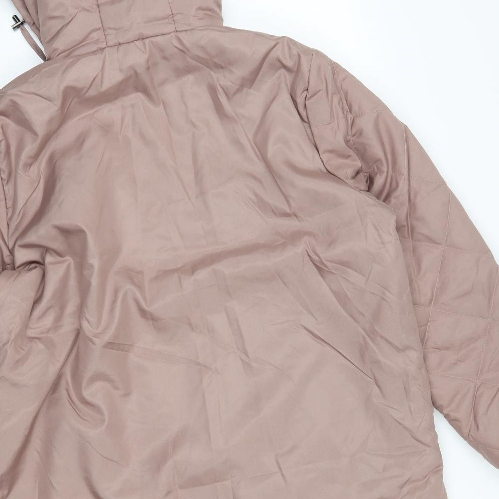 anne de lancay Womens Beige   Rain Coat Coat Size L