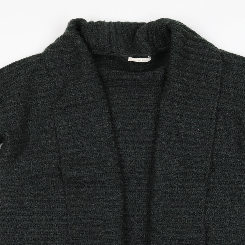 TU Womens Green   Cardigan Jumper Size 12  - Longline