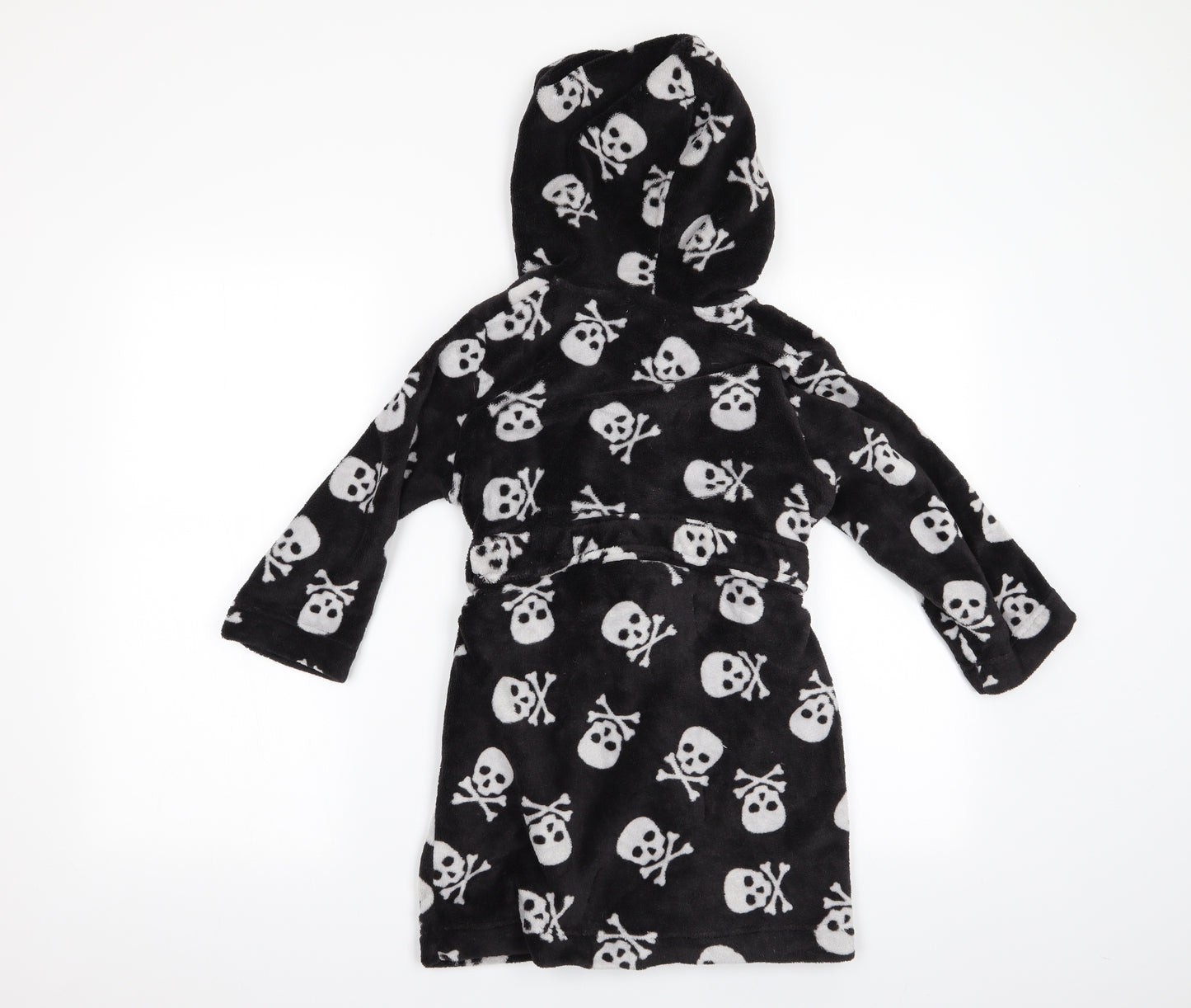 Bluezo Boys Black    Gown Size 5-6 Years  - Skull & Crossbone Print