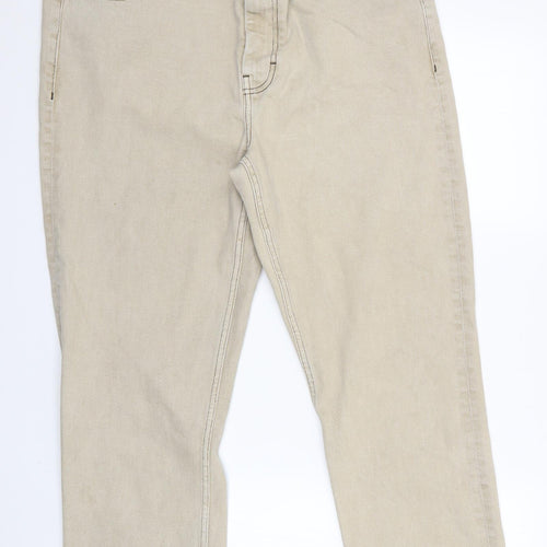 Preworn Mens Beige   Straight Jeans Size 36 L27 in