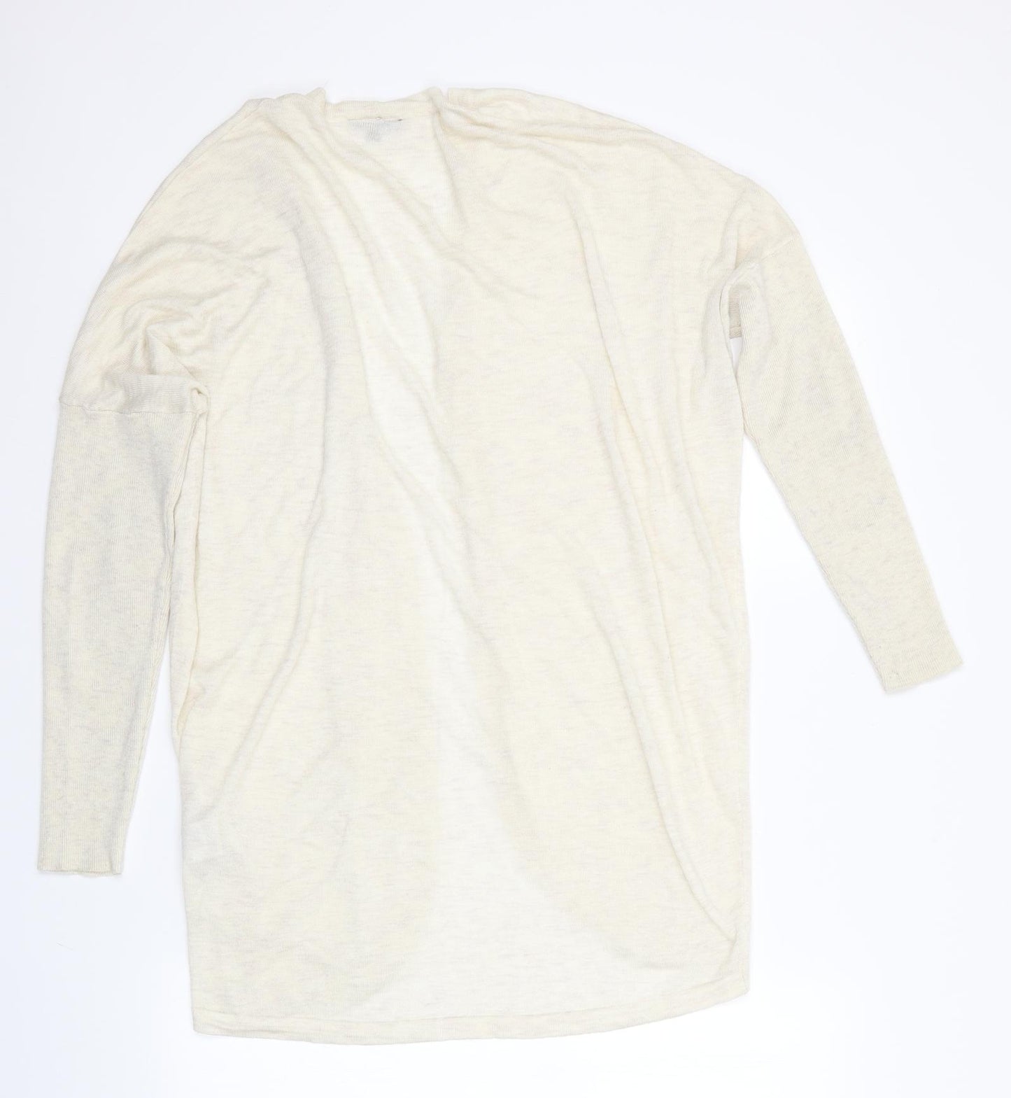 Warehouse Womens Ivory   Cardigan Jumper Size M  - Longline Cardigan
