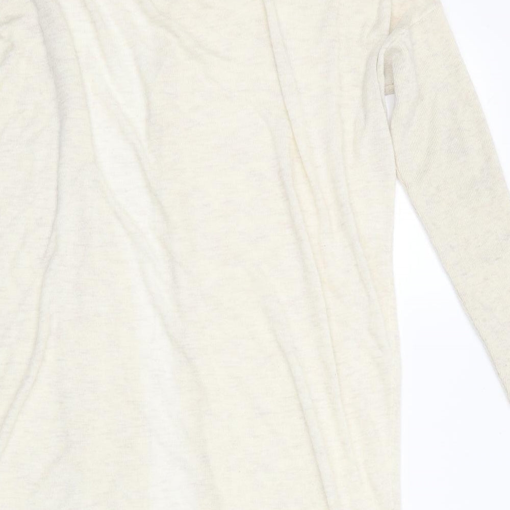 Warehouse Womens Ivory   Cardigan Jumper Size M  - Longline Cardigan