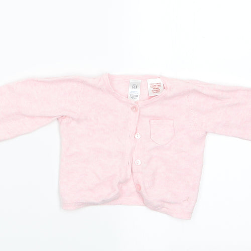 Gap Girls Pink   Cardigan Jumper Size 0-3 Months