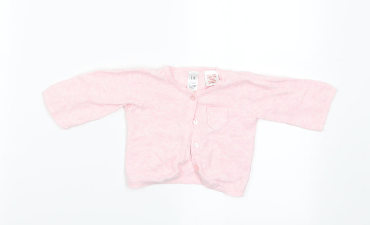 Gap Girls Pink   Cardigan Jumper Size 0-3 Months