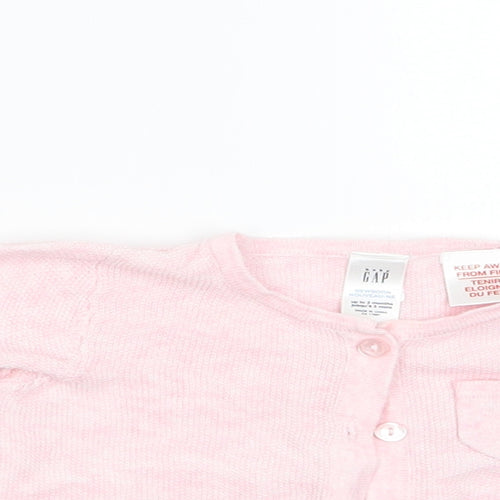 Gap Girls Pink   Cardigan Jumper Size 0-3 Months