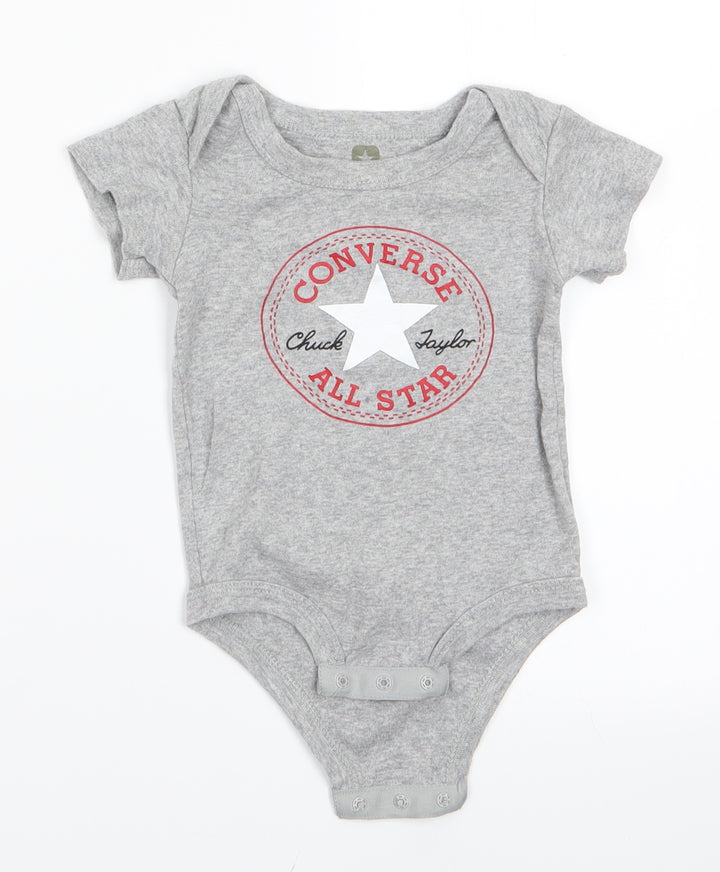 Convers Boys Grey Romper One-Piece - Converse All Star