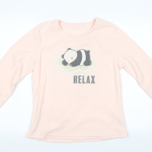 George Womens Pink Animal Print   Pyjama Top Size 8  - Sleeping Panda Relax