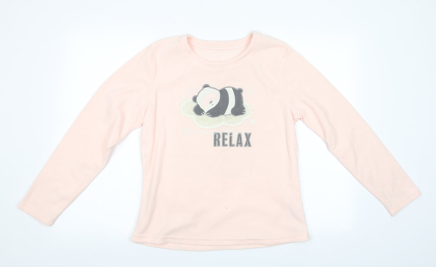 George Womens Pink Animal Print   Pyjama Top Size 8  - Sleeping Panda Relax