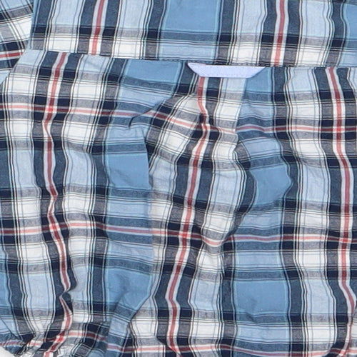 ZY Boys Blue Check  Romper One-Piece