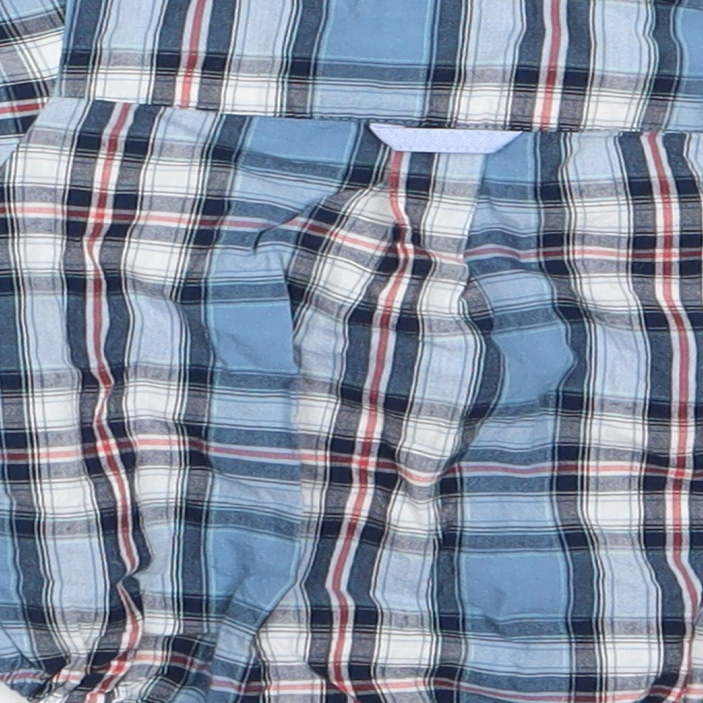 ZY Boys Blue Check  Romper One-Piece