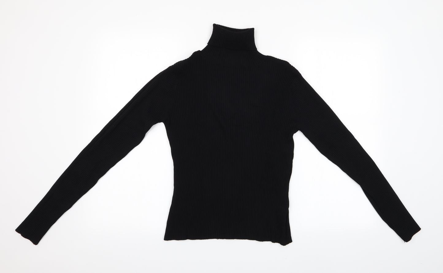 Wallis Womens Black   Pullover Jumper Size 14  - Ribbed Knit
