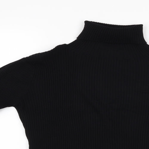 Wallis Womens Black   Pullover Jumper Size 14  - Ribbed Knit